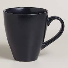 black coffee mug